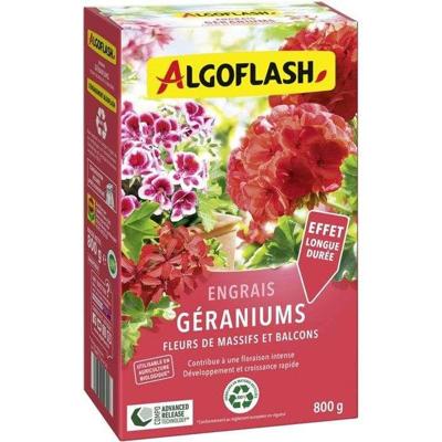 Geraniummeststof - ALGOFLASH - Geraniums, bloemperken & balkons - 800 g - UAB