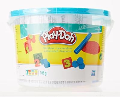 Otto Simon Play-doh dough emmertje met 3 potjes klei en strand vormen - thumbnail