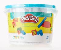 Otto Simon Play-doh dough emmertje met 3 potjes klei en strand vormen - thumbnail