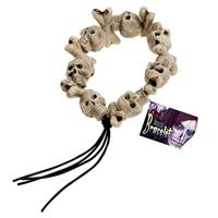 Armband met schedels en botten - thumbnail
