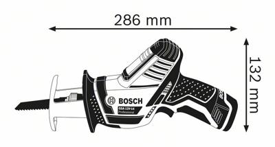 Bosch Professional GSA 12V-14 Accu reciprozaagmachine 12V 3,0Ah Li-Ion In L-Boxx - 060164L976