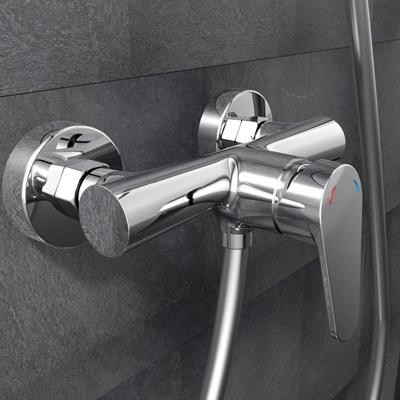 PICO ééngreepsmengkraan douche, chroom keramische schijven geluidsarme, verwisselbare 35 mm cartouche Eco-Click functie en kinderbeveiliging ½" (Ø ca. 1,9 cm) verbinding voor doucheslang met PICO ééngreepsmengkraan douche, chroom keramische schijven geluidsarme, verwisselbare 35 mm cartouche Eco-Click functie en kinderbeveiliging ½" (Ø ca. 1,9 cm) verbinding voor doucheslang met