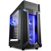 VG6-W Blue - Midtowermodel - ATX - USB 2.0 / 3.0 - zwart - thumbnail