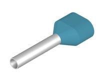 Weidmüller 9037620000 Dubbele adereindhulzen 0.75 mm² Deels geïsoleerd Lichtblauw 500 stuk(s) - thumbnail