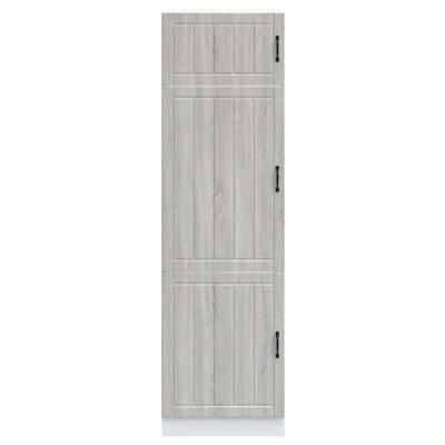 Keukenkast Lucca bewerkt hout grijs sonoma eiken