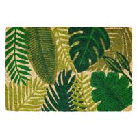 Deurmat ruco print green leaves - thumbnail