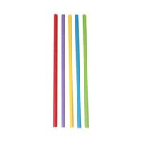 Depa Drinkrietje assorti papier 200x6 mm fsc (250 stuks) - thumbnail