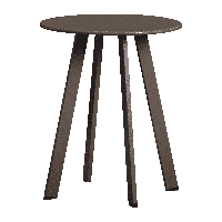 WOOOD Outdoor Bijzettafel 'Fer' 40cm, kleur Donkerbruin - thumbnail