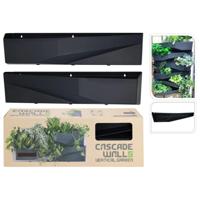 ProGarden plantenbakwand overloop 2 stuks 78x19x35 cm antracietkleurig - thumbnail