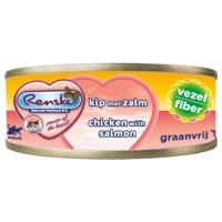 Renske vezel kattenvoer kip & zalm 70g - thumbnail