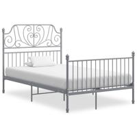 Bedframe metaal grijs 120x200 cm - thumbnail