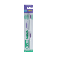 GUM Sonic ortho batterij tandenborstel refill 1 Stuks - thumbnail