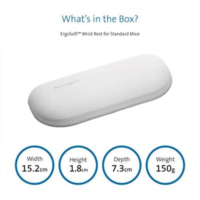 Kensington ErgoSoft™ Gel-polssteun Ergonomisch, Antislip Grijs