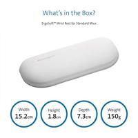 Kensington ErgoSoft™ Gel-polssteun Ergonomisch, Antislip Grijs - thumbnail