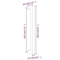 VidaXL Handvatten 10 st 192 mm roestvrij staal goudkleurig - thumbnail