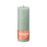 Shine 190/68 jade green rustiek stompkaars Bolsius - Bolsius - thumbnail