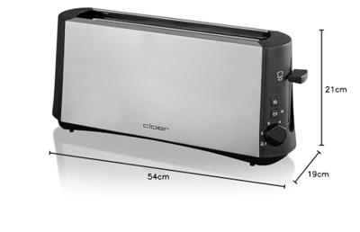 Cloer 3810 Broodrooster Grijs