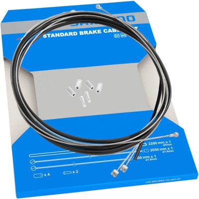 Shimano - remkabelset - roestvrijstaal - mtb/race - zwart Shimano - remkabelset - roestvrijstaal - mtb/race - zwart