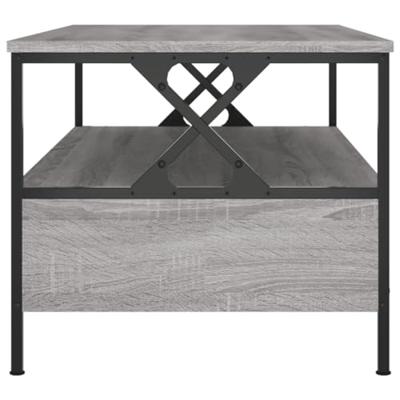 Salontafel 100x51x45 cm bewerkt hout grijs sonoma eiken