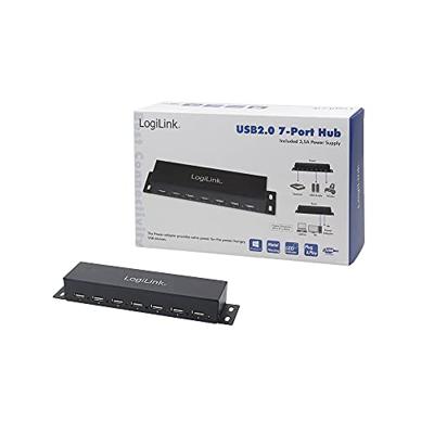 LogiLink UA0148 480Mbit/s USB hub 7 poorten