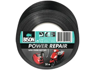 Bison power duct tape zwart 50mx4.8cm Bison power duct tape zwart 50mx4.8cm