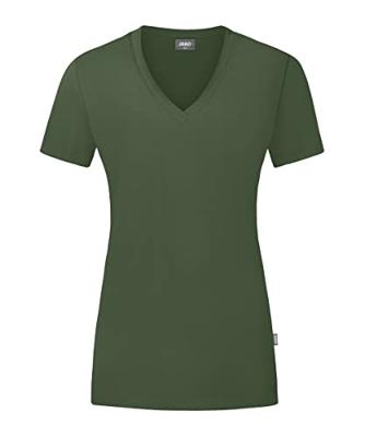 JAKO C6120D T-Shirt Organic Dames - Olijf - 34