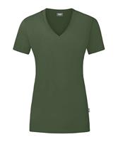 JAKO C6120D T-Shirt Organic Dames - Olijf - 34 - thumbnail