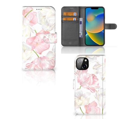 iPhone 14 Plus Hoesje Lovely Flowers | Portemonnee hoesje