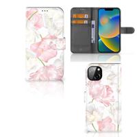 iPhone 14 Plus Hoesje Lovely Flowers | Portemonnee hoesje - thumbnail