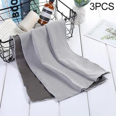 3 STKS absorberend polyester sneldrogend ademend koud gevild Fitness Sport draagbare handdoek pakket: 30x100 clasp Cup (grijs) 3 STKS absorberend polyester sneldrogend ademend koud gevild Fitness Sport draagbare handdoek pakket: 30x100 clasp Cup (grijs)