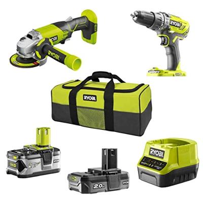 Ryobi R18PDAG-242S | ONE+ 18V Accu 2-delig Combokit | Inclusief 2 accu's en lader 5133003842 Ryobi R18PDAG-242S | ONE+ 18V Accu 2-delig Combokit | Inclusief 2 accu's en lader 5133003842