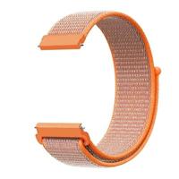 By Qubix - Sport Loop nylon bandje - Oranje - Compatible met Garmin Vivoactive 6 / Vivoactive 5 / Vivoactive 3 - Compatible Garmin bandje - Bandbreedte: 20mm - thumbnail