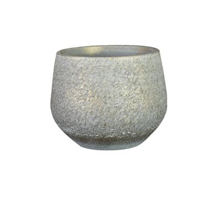Bloempot Noor Metalic Grey Ø16cm