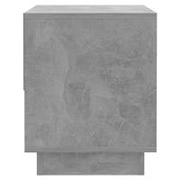 Nachtkastje 45x34x44 cm bewerkt hout betongrijs - thumbnail