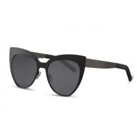 CWI zonnebril vlinder volledig omrand cat. 3 zwart/zwart - thumbnail