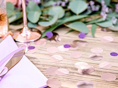 Confetti rond folie rose goud 15gr