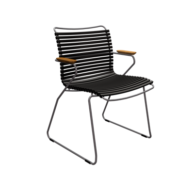 Houe Click Dining tuinstoel met arm Black