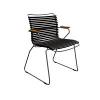 Houe Click Dining tuinstoel met arm Black - thumbnail