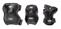 Roces - super skatebescherming 3-pack - knie, pols & elleboog - volwassenen - zwart - maat m - thumbnail
