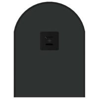 VidaXL Wandspiegel 60x25 cm ovaal zwart - thumbnail