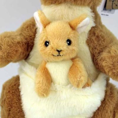 Take Me Home knuffel pluche - kangaroo met baby, 32cm