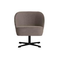 BePureHome Draaifauteuil 'Vogue' Velvet, kleur Nougat - thumbnail
