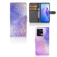 Hoesje voor OPPO Reno8 Pro Watercolor Paars - thumbnail
