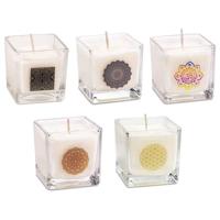 Geurkaars in Glas - Koolzaad Was Ecologisch (set van 5) - thumbnail