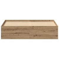 Bedframe zonder matras spaanplaat artisanaal eikenkleurig - thumbnail