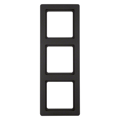 Berker Q1 Afdekraam | Inbouw | 3-voudig | Antraciet - 66.045.24