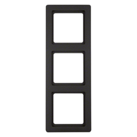 Berker Q1 Afdekraam | Inbouw | 3-voudig | Antraciet - 66.045.24 - thumbnail