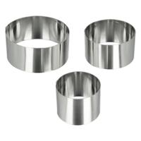 Metaltex Dessertringenset 6/8/10 cm RVS 3 Stuks - thumbnail