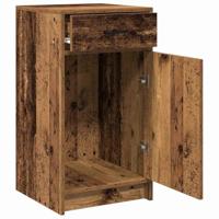 Dressoir met lade Oud hout 40 x 40,5 x 75 cm Bewerkt hout - thumbnail