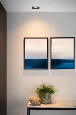 Lucide TUBE - Inbouwspot - 1xGU10 - Zwart